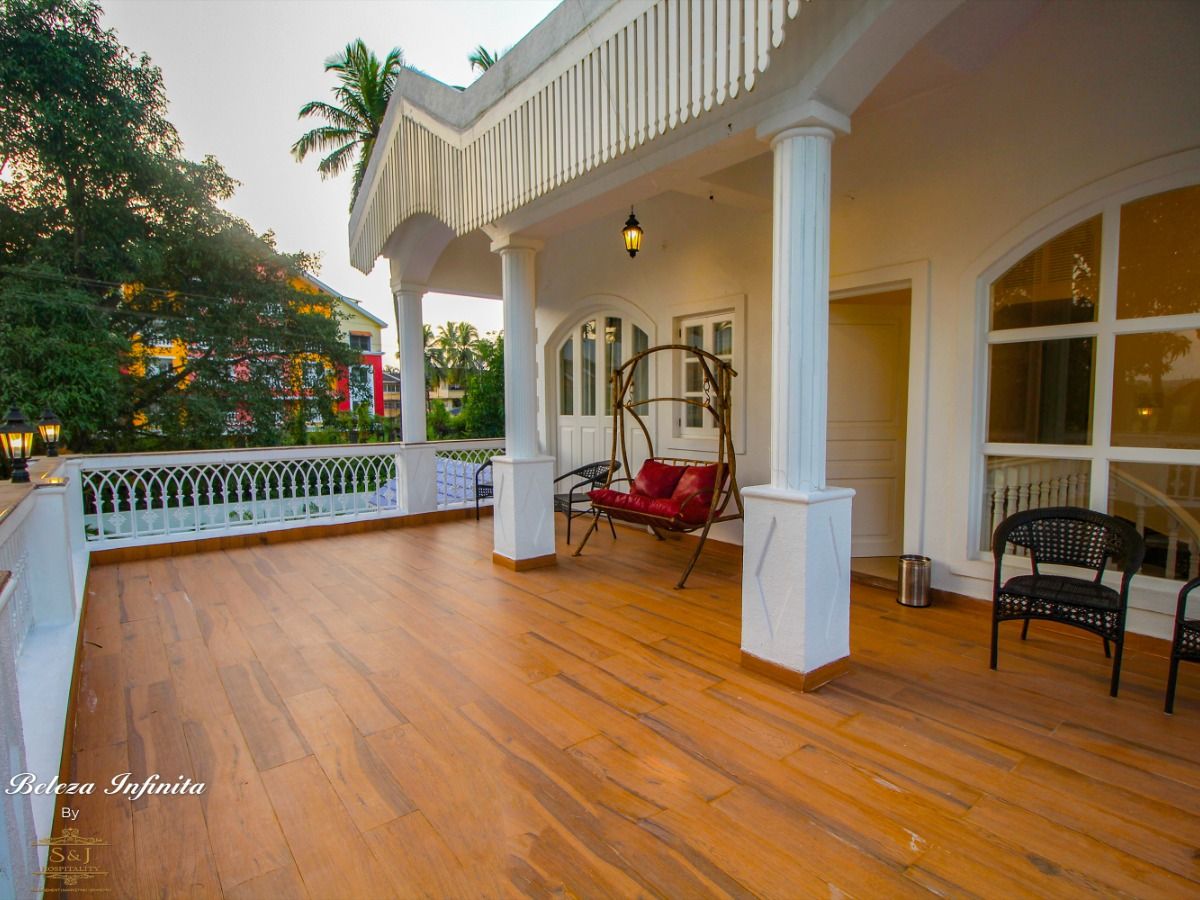 An Opulent 4 BHK Private Villa Featuring a Striking Infinity Pool, Indulgent Jacuzzi, and Exceptional Luxury Living in North Goa.